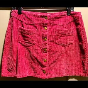 Maroon velvet/felt pencil skirt!